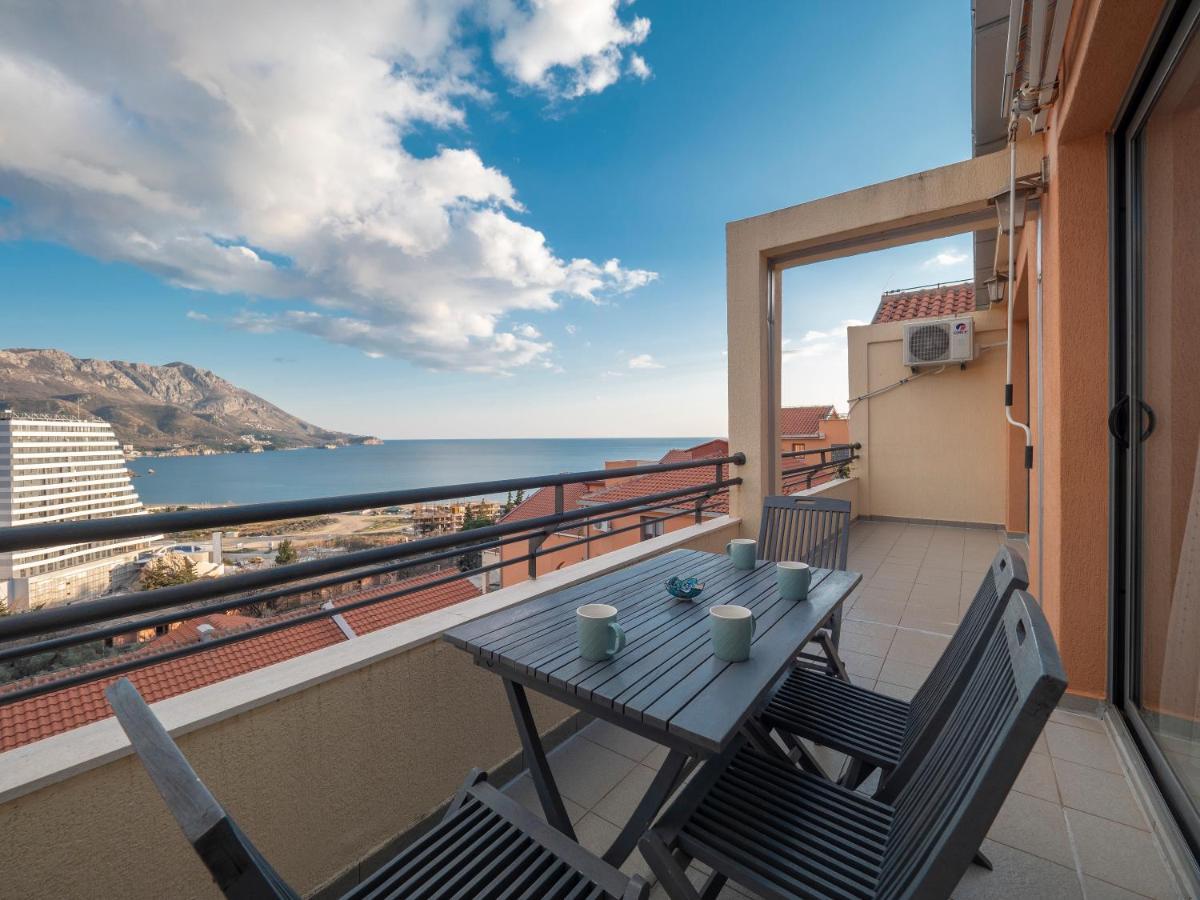 Sea View Two Bedroom Family Apartment With Pool - Sunset Ivanovici Becici  Exterior photo
